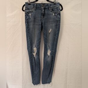 Lucky Brand Lolita Super Skinny Distressed Jeans, Size 0/25
